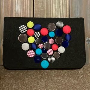 👛New Shiraleah Button Design Clutch Purse